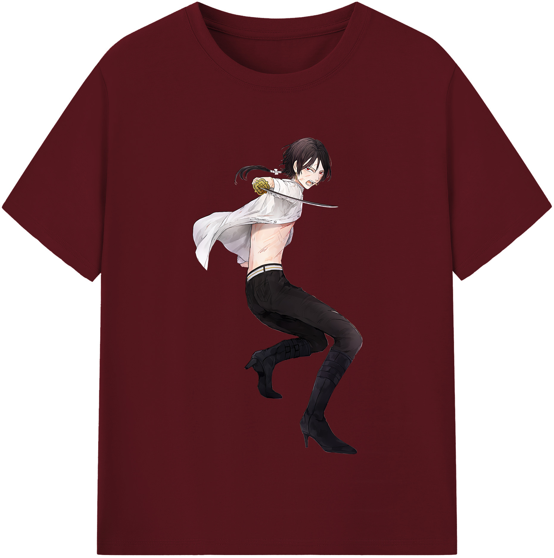（画像用） 刀剣乱舞 Touken Ranbu 綿100％半袖Tシャツ（フロントプリント）